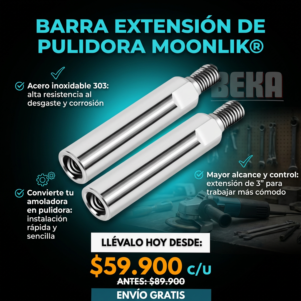 BARRA EXTENSIÓN DE PULIDORA MOONLIK®