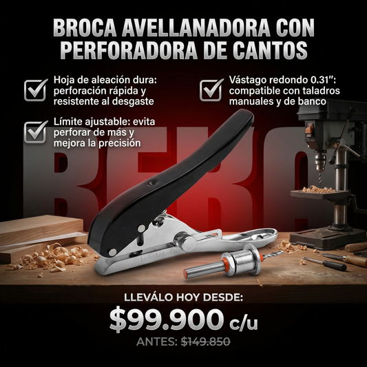 PERFORADOR DE CANTOS CON BROCA AVELLANADORA FADDARE®