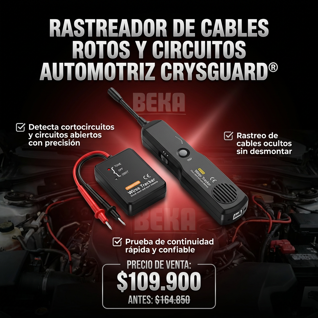 RASTREADOR DE CABLES ROTOS Y CIRCUITOS AUTOMOTRIZ CRYSGUARD®
