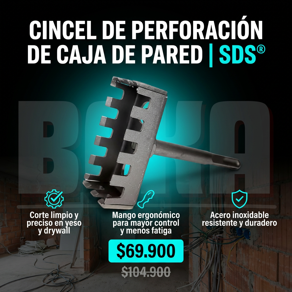 CINCEL DE PERFORACIÓN DE CAJA DE PARED | SDS®