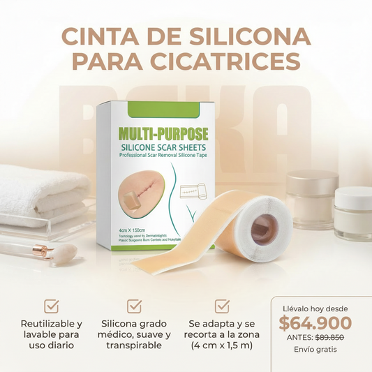 PARCHE DE SILICONA PARA CICATRIZ