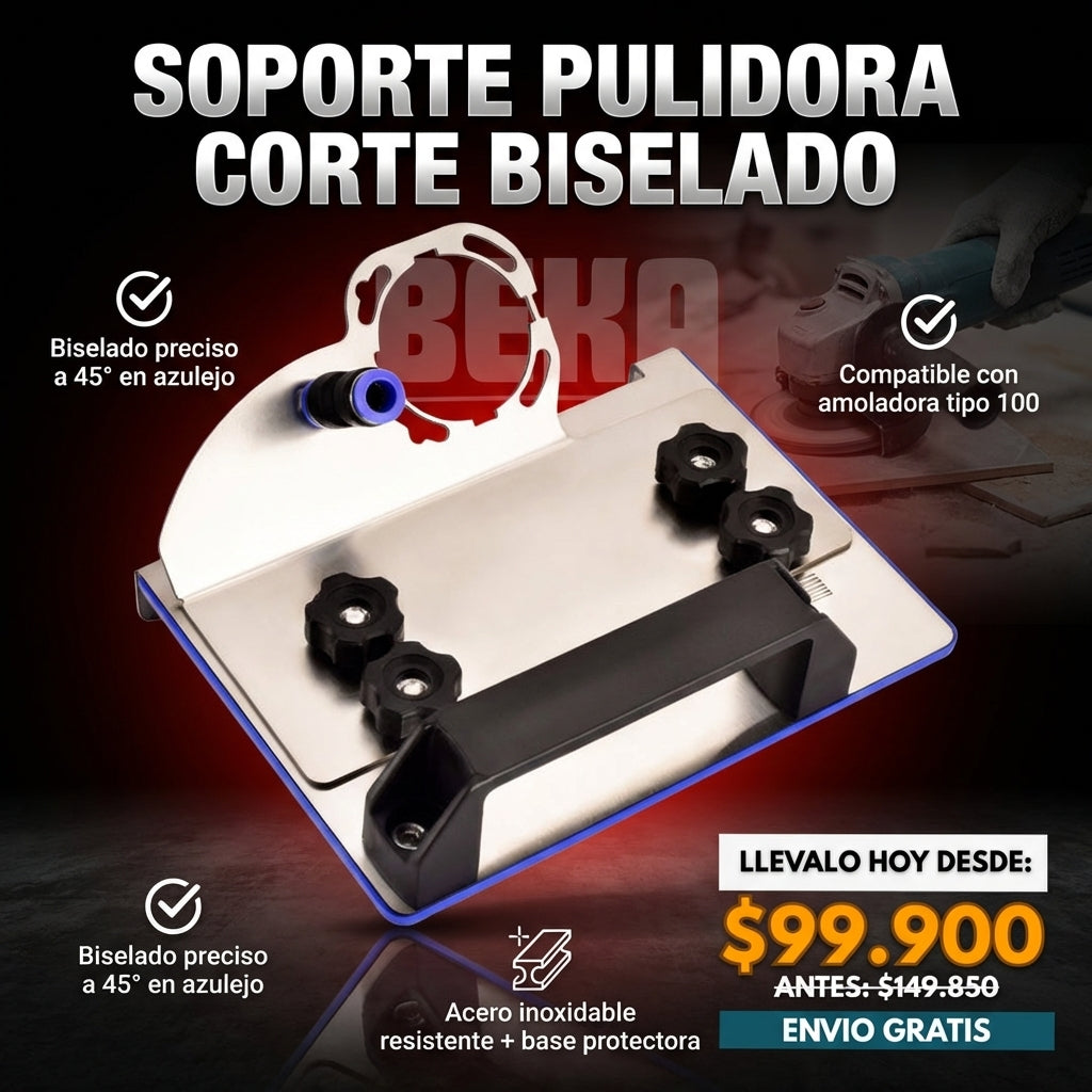 SOPORTE PULIDORA CORTE BISELADO HAORESULT ®