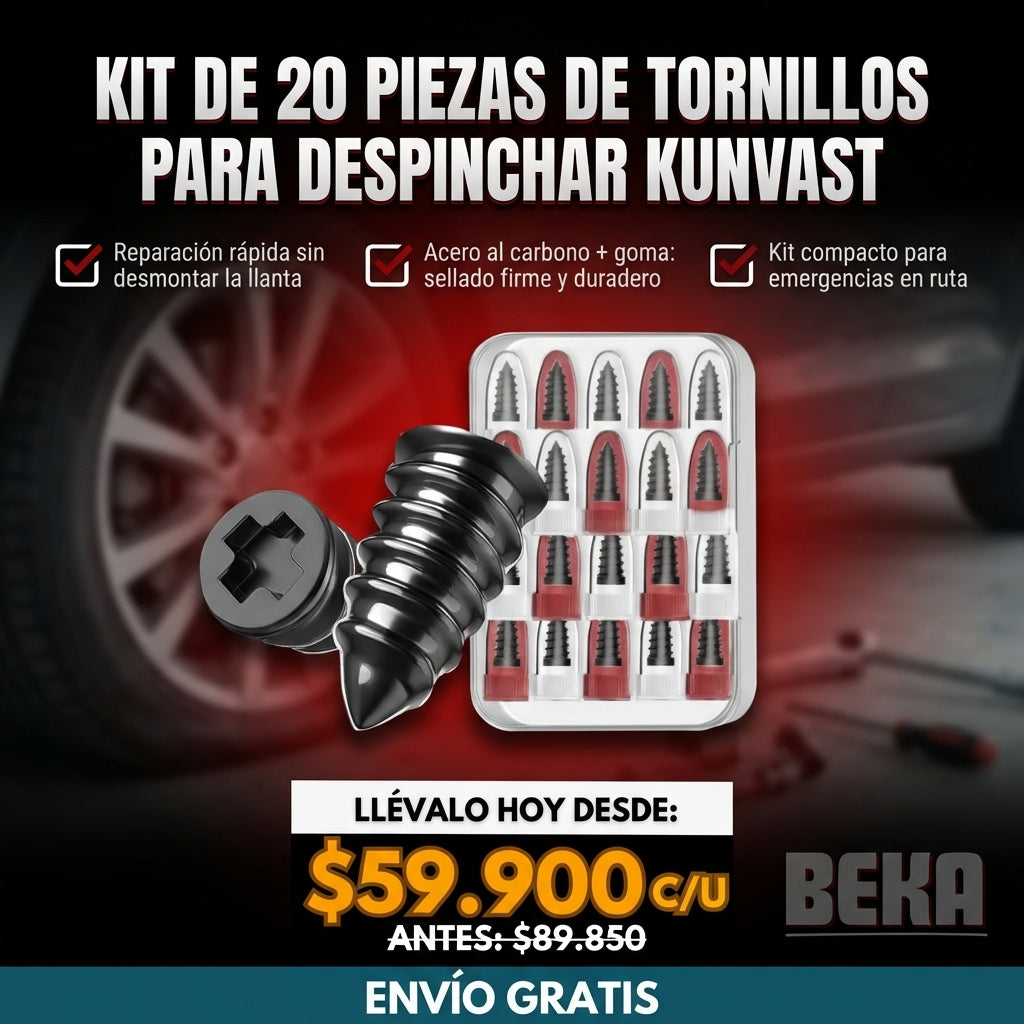 KIT DE 20 PIEZAS DE TORNILLOS PARA DESPINCHAR KUNVAST ®
