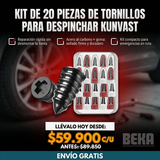 KIT DE 20 PIEZAS DE TORNILLOS PARA DESPINCHAR KUNVAST ®
