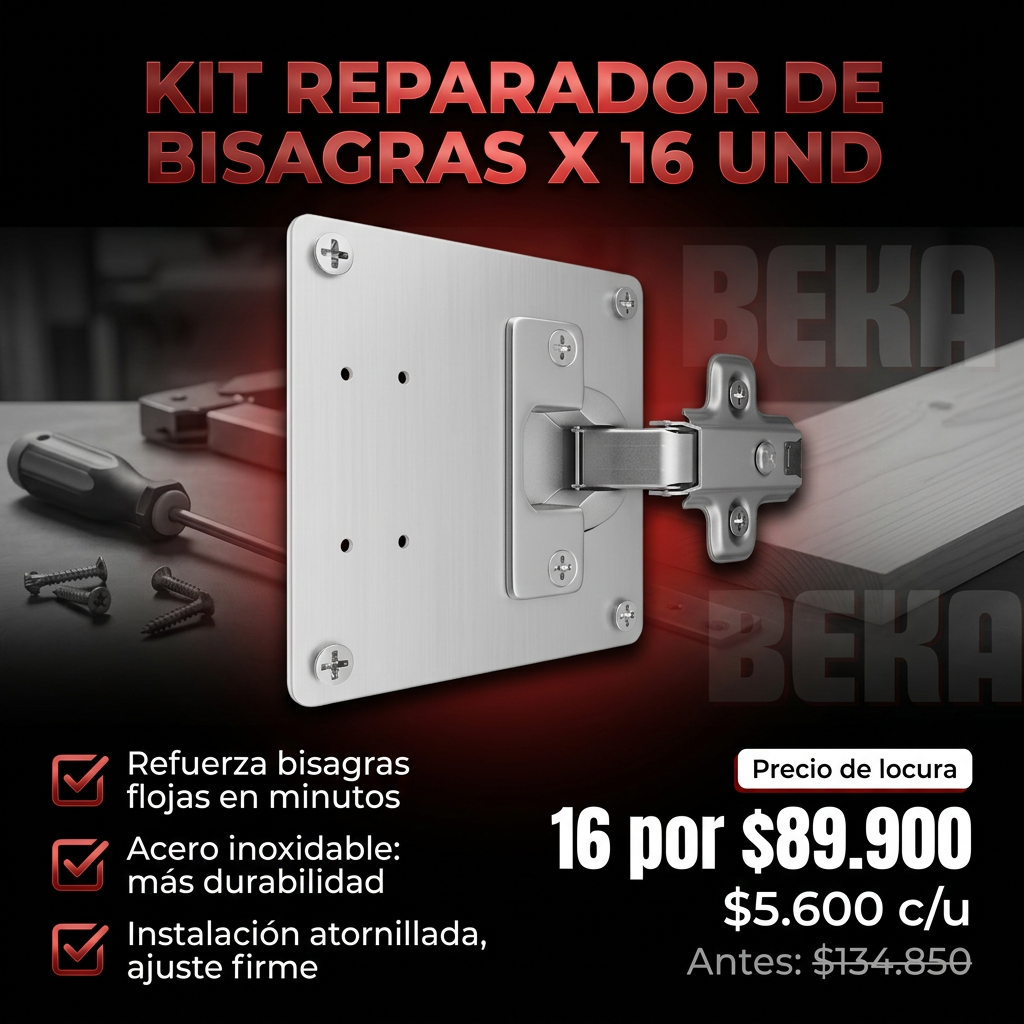 KIT REPARADOR DE BISAGRAS X 16 UND