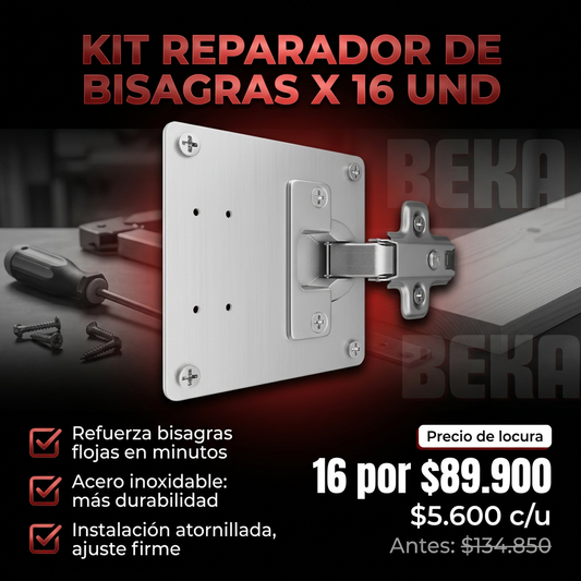 KIT REPARADOR DE BISAGRAS X 16 UND