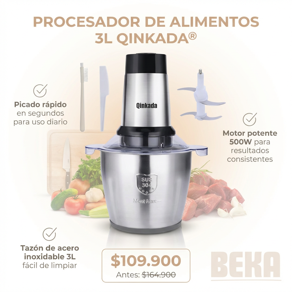 PROCESADOR DE ALIMENTOS 3L